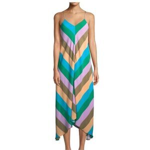 Tibi Womens Julian Striped Dress Size 8